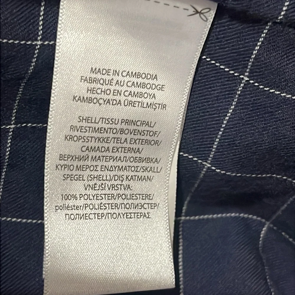 Polo Ralph Lauren Navy Harrington Plaid Lined Full Zip Jacket in Size L - Picture 9 of 15